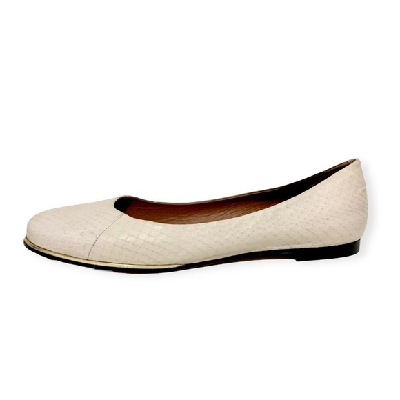 Givenchy cream whip snake skin flat, size 39.5EU‎ never worn - Picture 5 of 13